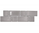 Mosaic border Metro uni stone gray mix MOS26BORWM-0202