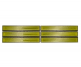 Mosaic border border rods light green speckled glossy MOS24BOR-CS16
