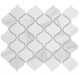 Ceramic mosaic white matt stone look mosaic tile kitchen wall tile backsplash bathroom shower wall MOS13-0201_f