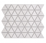 Ceramic mosaic white matt triangular look mosaic tile kitchen wall tile backsplash bathroom shower wall MOS13-t41_f