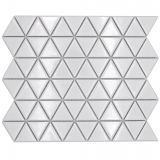 Ceramic mosaic white glossy triangular look mosaic tile kitchen wall tile backsplash bathroom shower wall MOS13-t51_f