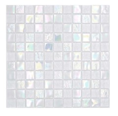 Mosaic tile glass mosaic iridium white glossy mosaic tile kitchen wall tile mirror bathroom shower wall MOS65-S10_f