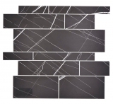 Mosaic tiles self-adhesive black matt stone look mosaic tile kitchen wall tile backsplash bathroom MOS200-SP04_f