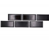 Border Border mosaic black glossy metro look mosaic tile kitchen wall tile mirror bathroom shower wall MOS26BORM-0303_f