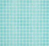 Glass mosaic mosaic tile light turquoise green glossy pool look mosaic tile kitchen wall tile mirror bathroom shower wall MOS200-A62_f