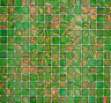 Glass mosaic mosaic tile light pearl green light green gold copper glossy pool look mosaic tile kitchen wall tile mirror bathroom shower wall MOS230-G24_f