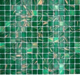 Glass mosaic mosaic tile opal green copper glossy pool look mosaic tile kitchen wall tile mirror bathroom shower wall MOS230-G28_f