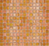 Glass mosaic mosaic tile golden brown copper glossy pool look mosaic tile kitchen wall tile mirror bathroom shower wall MOS230-G34_f