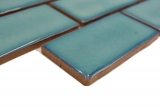 Hand-painted ceramic mosaic tile Metro Sybway composite uni petrol green glossy MOS26-716_m