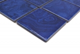 Hand-painted ceramic mosaic tile cobalt blue light blue streaks MOS14-0406_m