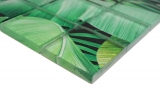 Hand-painted glass mosaic mosaic tile rainforest green leaves look MOS88-Pic01_m