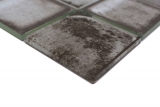 Hand-painted glass mosaic mosaic tile Retro Vinatage cement style urban gray MOS88-S04_m