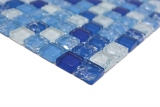 Hand-painted glass mosaic mosaic tile off-white blue MOS92-0104_m