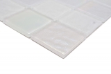 Hand-painted glass mosaic mosaic tile medio flip flop iridescent white multicolored MOS66-S10-48_m