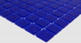 Hand-painted glass mosaic Pool mosaic Floating mosaic Ultramarine blue Dark blue Spots MOS200-A20_m