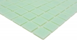 Hand-painted glass mosaic Pool mosaic Floating mosaic Light green Pastel green Spots MOS200-A21_m