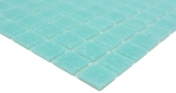 Hand-painted glass mosaic pool mosaic floating mosaic light turquoise green spots MOS200-A62_m
