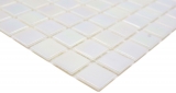 Hand-painted glass mosaic mosaic tile Iridium White Flip Flop Color MOS240-WA02-P_m