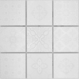 Jasba Clara mosaic ceramic stoneware iceland white glossy retro look kitchen bathroom shower MOSJBC139 1 mat