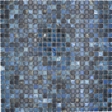 Jasba Agrob Buchtal Fresh Marble & More mosaic ceramic stoneware labradorite blue glossy marble look kitchen bathroom shower MOSJBMM26 1 mat