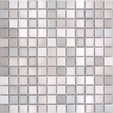Ceramic mosaic tiles Jasba warm gray mix glossy n.a. Kitchen wall bathroom tile shower wall / 10 mosaic mats