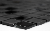 Hand-painted mosaic tile ceramic black unglazed glass MOS18-CUG70_m