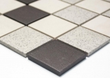 Mosaic tile ceramic light beige gray unglazed MOS16-2011_m