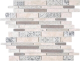 Composite marble/ceramic mix gray 3F mosaic tile wall tile backsplash kitchen bathroom MOS180-D0927G_f