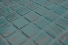 Hand-painted glass mosaic turquoise bronze wall tile bathroom tile shower splashback tile backsplash MOS230-GA67_m
