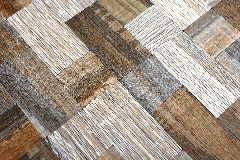 Hand sample mosaic tile self-adhesive aluminum gray beige combination metal wood look MOS200-2322_m