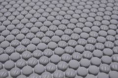 Hand pattern round enamel mix gray glossy/matt wall tile backsplash kitchen shower bathroom MOS140-0211_m