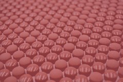 Hand pattern round enamel mix red glossy/matt wall tile backsplash kitchen shower bathroom MOS140-0911_m