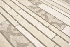 Hand sample composite marble/ceramic mix beige 2F wall tile backsplash kitchen shower bathroom MOS180-A0127B_m