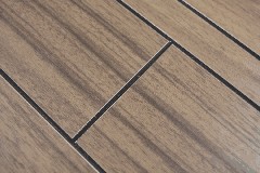 Hand sample composite aluminum wood look Wood Dark Level wall tile mirror MOS200-52WDL_m