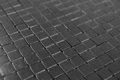 Hand pattern square aluminum black Silk Brushed wall tile mirror MOS200-L1B_m