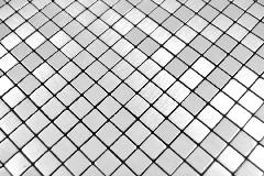 Hand sample square Alu Silver Silk Brushed wall tile mirror MOS200-L5S_m