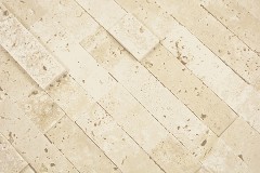 Hand sample composite natural stone travertine beige wall tile backsplash MOS200-M42_m