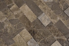 Hand sample composite natural stone Emperador wall tile backsplash MOS200-M52_m