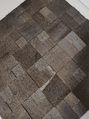 Hand sample combination Woodland Oak Wood gray blue dark 3D wall tile mirror MOS170-11B_m