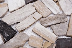 Hand sample Bruch/Ciot mix wood stone Fossil wall tile backsplash MOS44-Fossil_m