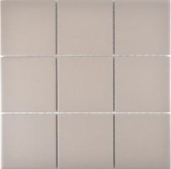 Mosaic tile ceramic light gray unglazed MOS22-1204
