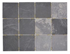 Ceramic mosaic tile gray anthracite black matt stone look Piastrella - MOS22-BH493