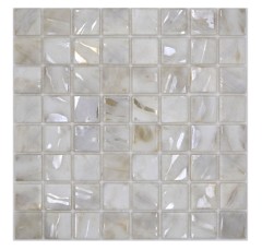 Swimming pool mosaic pool mosaic glass mosaic ivory cream beige shimmer iridescent wall floor kitchen bathroom shower MOS220-71380U_f