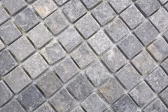 Hand sample marble mosaic light gray grey anthracite natural stone antique - MOS36-TN23_m