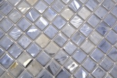 Hand pattern mosaic tile pool mosaic swimming pool mosaic pigeons gray blue beige tones shower wall SPAIN - 220-71254U_m