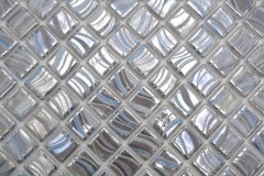 Hand pattern mosaic tile pool mosaic swimming pool mosaic silver blue gold turquoise accents shower wall SPAIN - MOS220-78254U_m