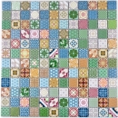 Ceramic mosaic colorful mosaic tile Spanish look retro vintage MOS18D-1616