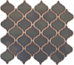Florentine retro vintage mosaic tile ceramic old green glossy bathroom kitchen WC wall - MOS13-0508