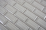 Hand sample mini metro subway mosaic tile ceramic tile backsplash stone gray MOS26-0204_m