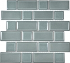 Metro Subway tiles facet petrol gray mosaic tile ceramic tile backsplash kitchen wall MOS26WM-0218